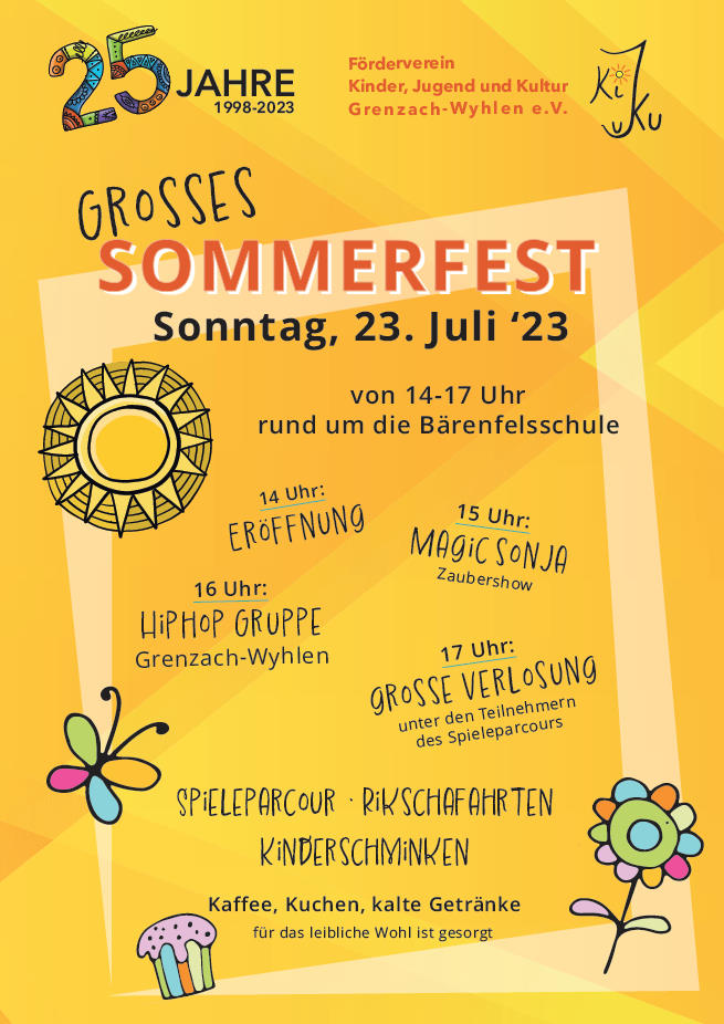 Grosses Sommerfest Sonntag, 23. Juli